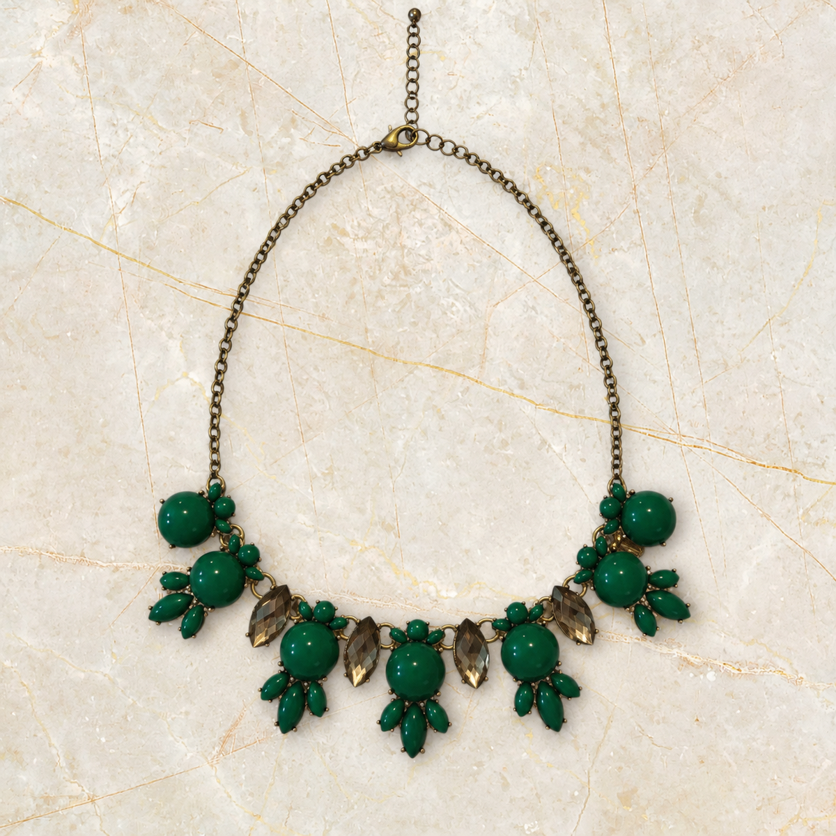 J Crew - Green Enamel *Rare* Necklace