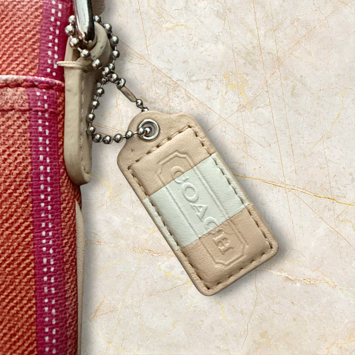 Coach Legacy Weekend Ticking Stripe Medium Swingpack Crossbody Bag (Style Number 49249)