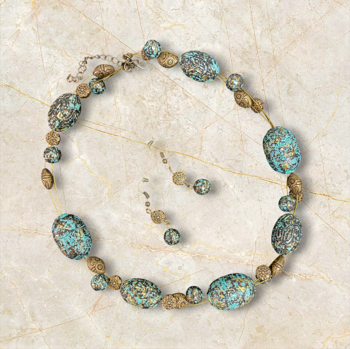 The Patina Rebel Necklace & Earring Set