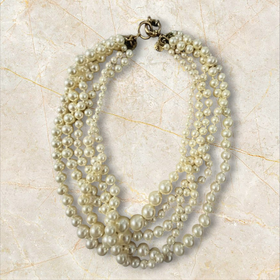 J Crew -  Pearl Twisted Hammock Necklace w/Original Dustbag